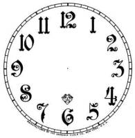 Paper Dials - Paper Dials - With trademarks - BEDCO-12 - 4-1/2" Ansonia Arabic White Paper Dial