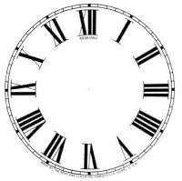 Paper Dials - Paper Dials - With trademarks - SHIPLEY-12 - 11" Sessions Roman Paper Dial-Ivory