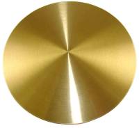 Pendulum Assemblies, Rods, Bobs, Etc. - Pendulums Bobs Only - German Style Bob - 4-1/2" (115mm) Brushed Brass With 3/4" Slot