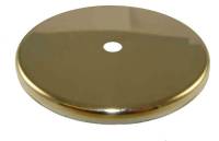 Weights, Weight Shells & Components - Weight Shells & Components - Brushed Brass End Cap For 60mm Weight Shell-Rounded Edge