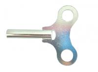 Clock Keys, Winders, Cranks & Related - Single End Standard Wing Keys - #8 (4.25mm) Nickeled Key
