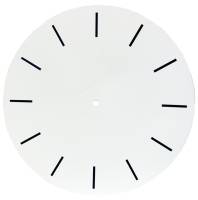 Metal Dials - Round Aluminum & Heavy Metal Backed Dials - Hour Marker Dial  13-3/4" Diameter With 12-1/2" Time Track